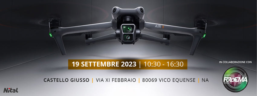 DJI AIR 3: new pilot experience - 19 Settembre 2023, Castello Giusso
