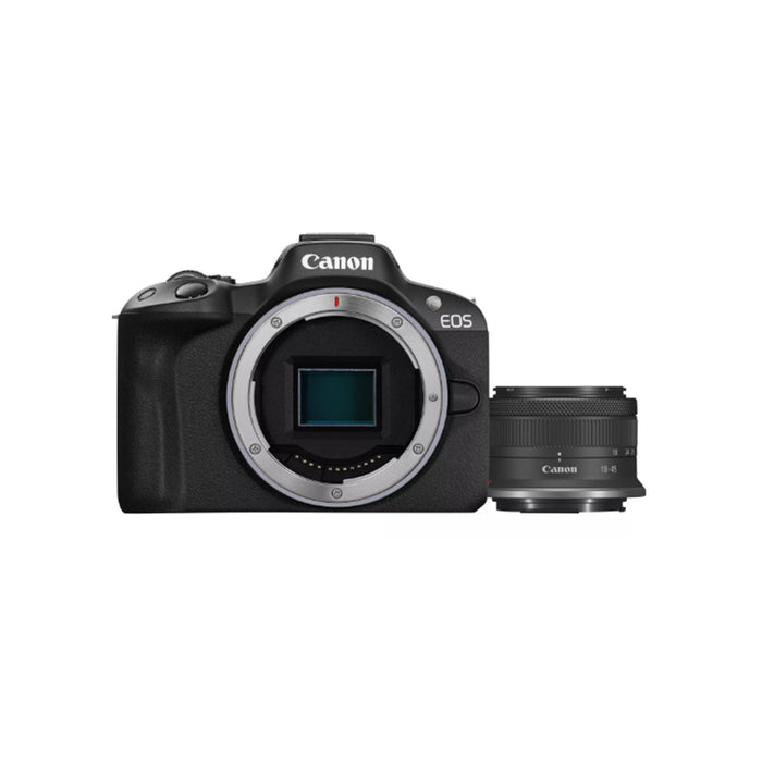 Canon EOS R50 + obiettivo RF-S 18-45mm F4.5-6.3 IS STM - Garanzia Canon Italia