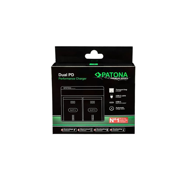 Patona Premium Dual PD Charger per Nikon EN-EL15