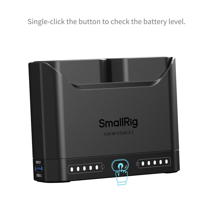 SmallRig 5483 Turbo Charging Kit per batterie NP-FZ100