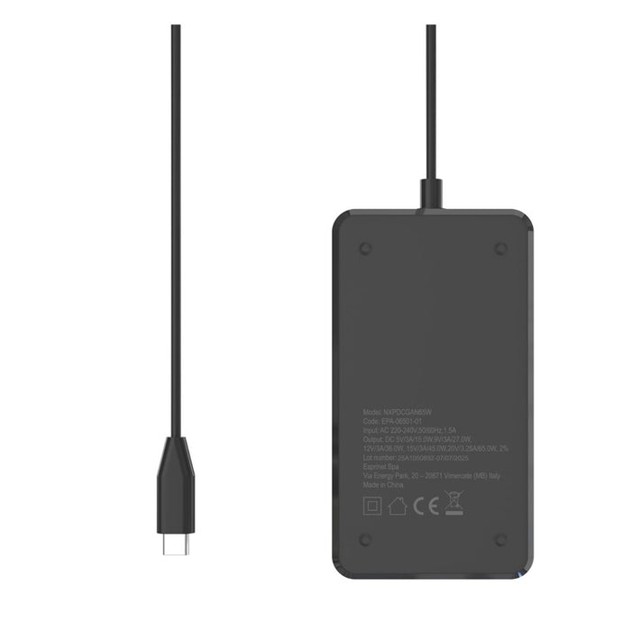 Nilox Caricabatterie per Laptop USB-C (65W)