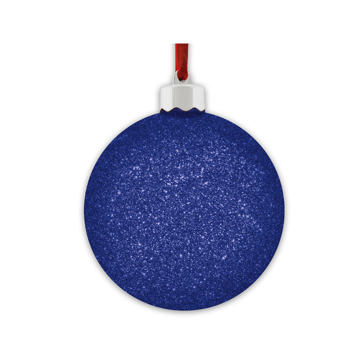 Palla di natale "Photo Snow Flake Blue" (10x10) - Art. SF120B1