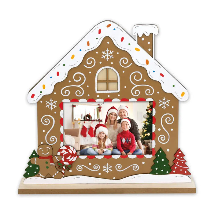 Cornice in legno con decorazione natalizia "Sweetie" (10x15) - Art. CH554
