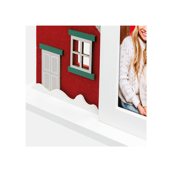 Cornice in legno con decorazione natalizia "Emerald" (10x15) - Art. CH263