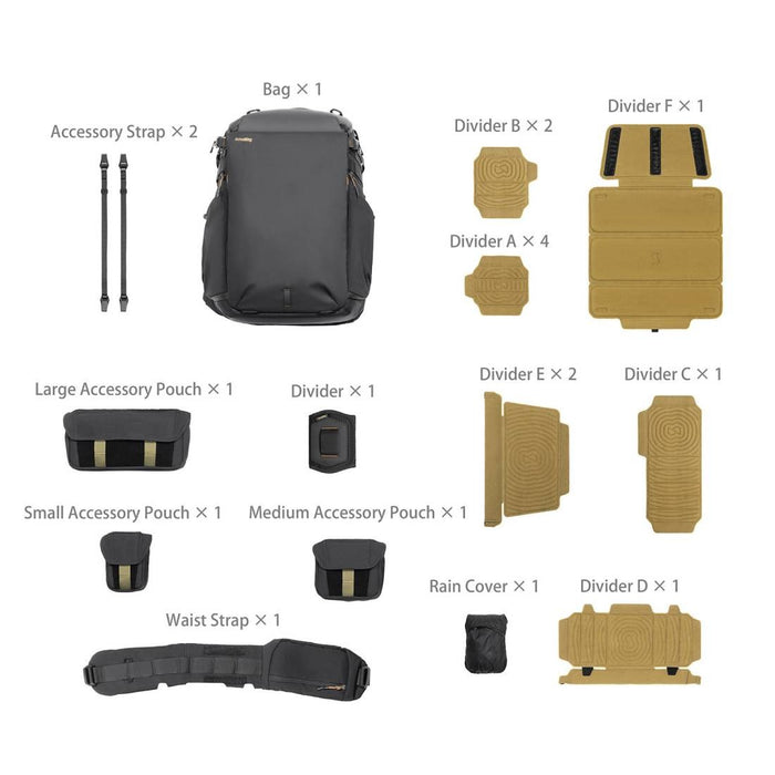 SmallRig 6521 Professional Outdoor Backpack 25L – Zaino Fotografico