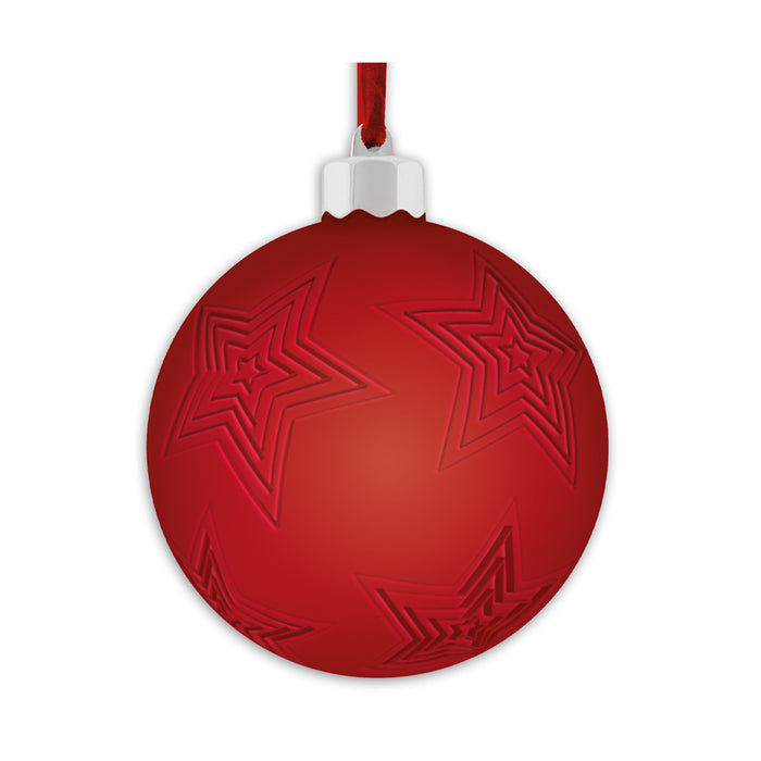 Palla di natale "Photo Red Star" (10x10) - Art. SF126R