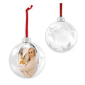 Palla di natale "Photo White Star" (10x10) - Art. SF126W