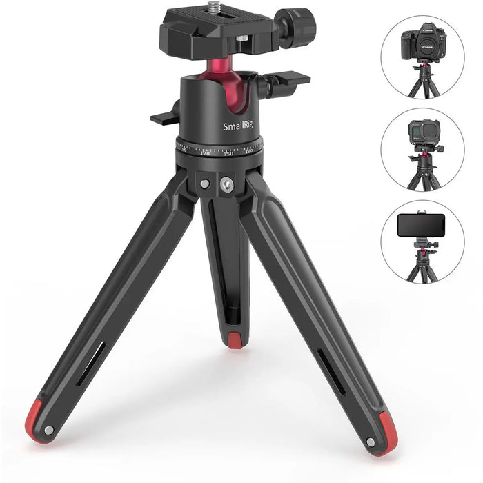 SmallRig 2664 – Mini Treppiede da Tavolo con Testa a Sfera Panoramica