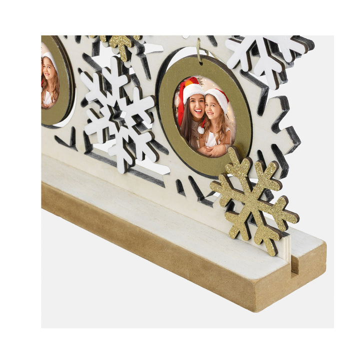Cornice natalizia in legno "Orvin" (5x6x6) - Art. CH358
