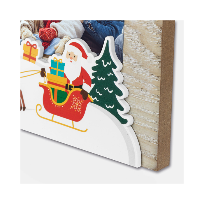 Cornice natalizia in legno "Andalo" (13x18) - Art. ZT9957