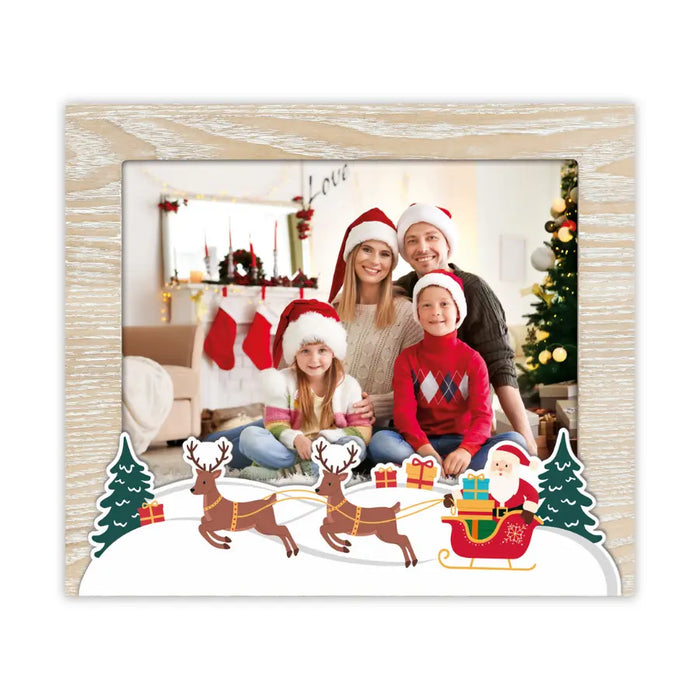 Cornice natalizia in legno "Andalo" (13x18) - Art. ZT9957