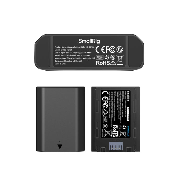 SmallRig 5483 Turbo Charging Kit per batterie NP-FZ100