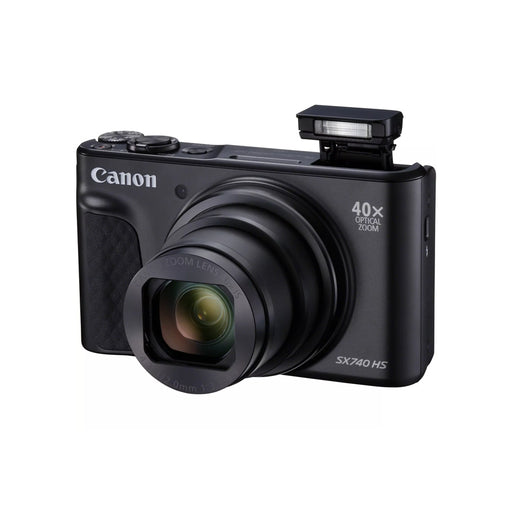 Canon Powershot SX740 HS (Black) - Garanzia Canon Italia flash