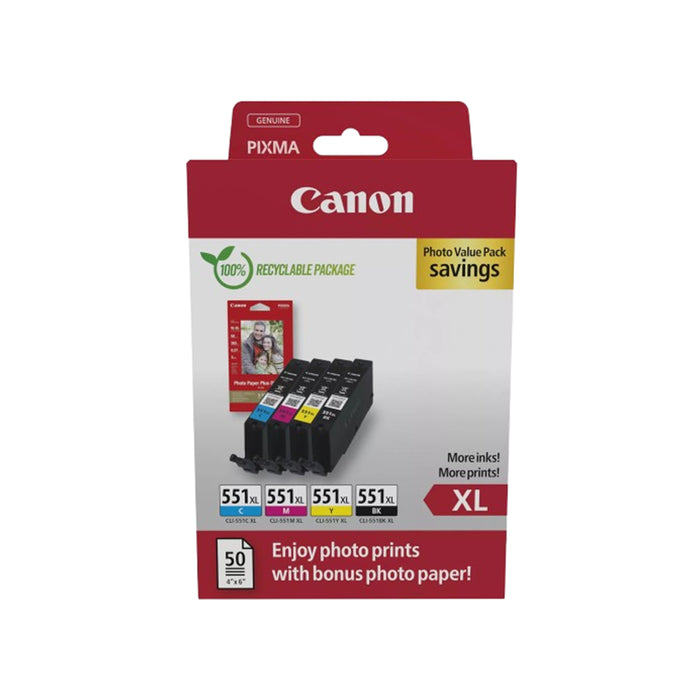 Canon Kit Di 4 Cartucce 551XL