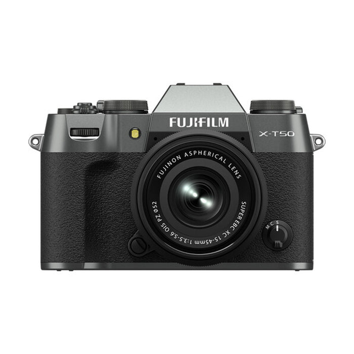 Fujifilm X-T50 + 15-45mm F3.5-5.6 (Charcoal Silver) - Garanzia Fujifilm Italia