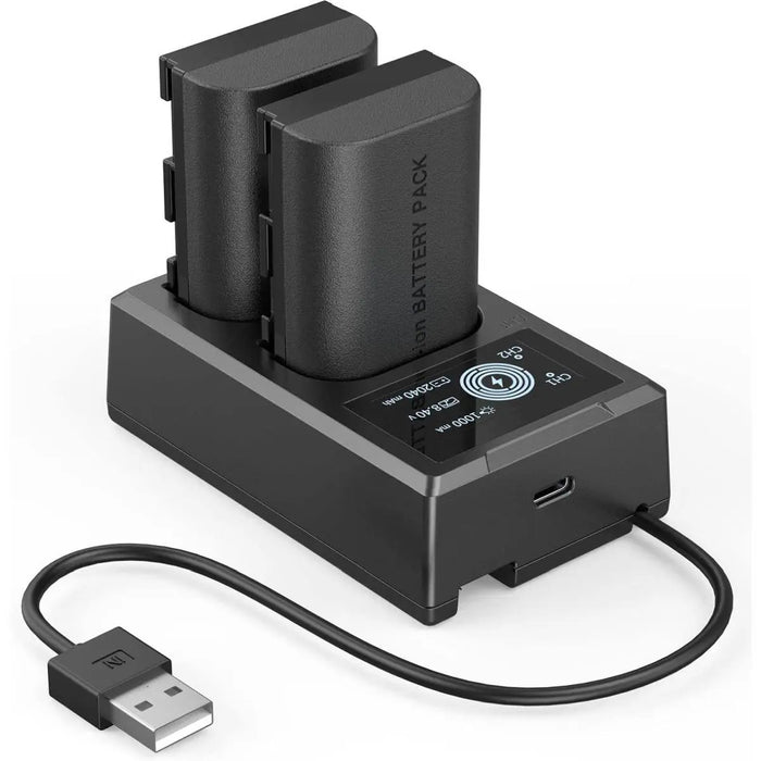 Smallrig kit da 2 batterie LP-E6NH con caricatore doppio - Art. SR3821.