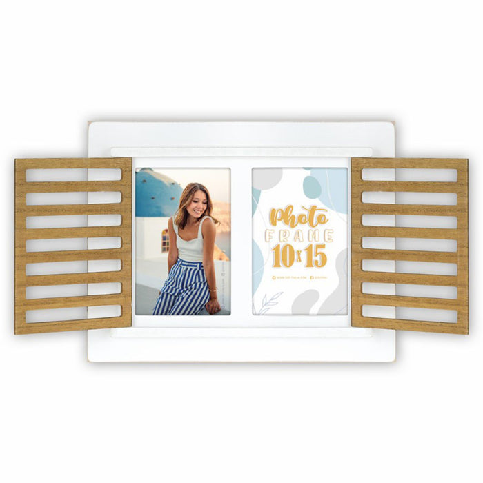 Cornice multipla in legno "Ravello 2Q" (2x10x15) - Art. VL3246