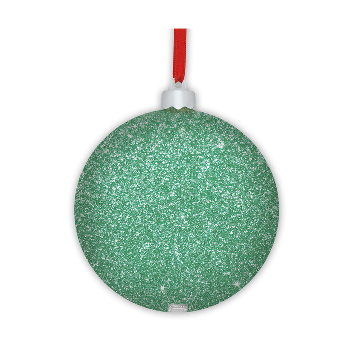 Palla di natale "Photo Snow Flake Green" (10x10) - Art. SF120E1