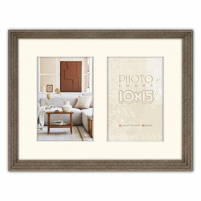 Cornice multipla in legno "Posillipo 2Q" (2x10x15) - Art. KMP446