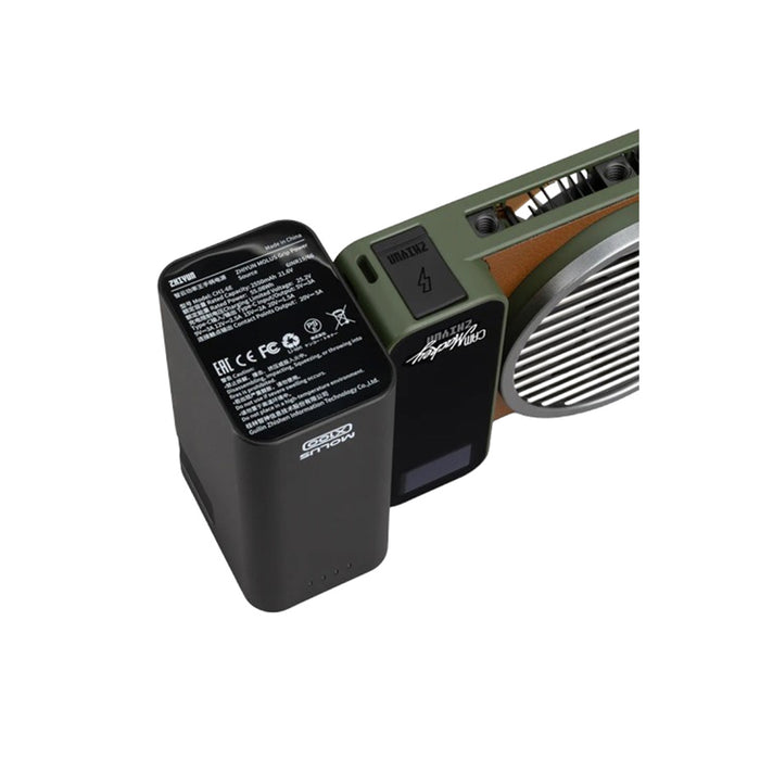 zhiyun-x100-rgb-pro-batteria