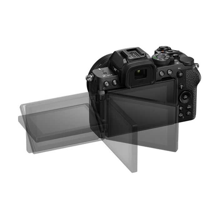 Nikon Z50II (BODY) + SD Lexar 128GB - Garanzia 4 anni Nital lcd