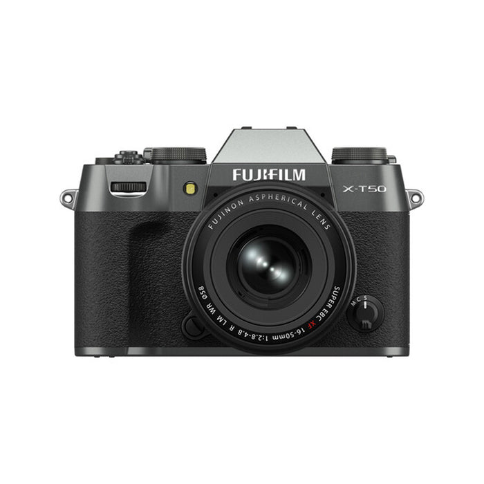 Fujifilm X-T50 + 16-50mm F2.8-4.8 (Charcoal Silver) - Garanzia Fujifilm Italia
