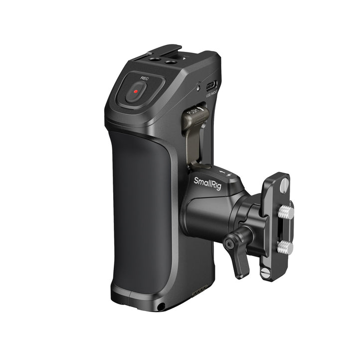 SMALLRIG WOODEN SIDE HANDLE FOR SONY AND PANASONIC - 3802 montato