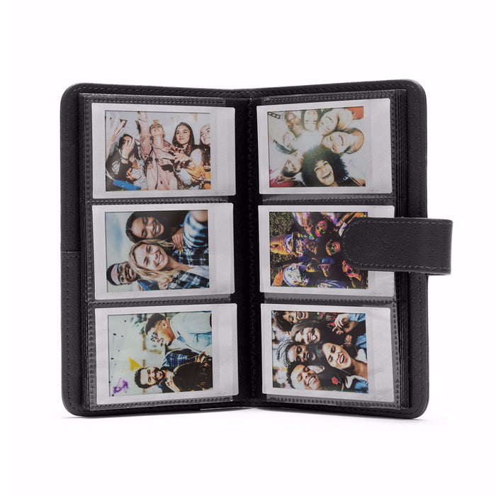 Fujifilm album per Instax Mini (Charcoal Grey) aperto