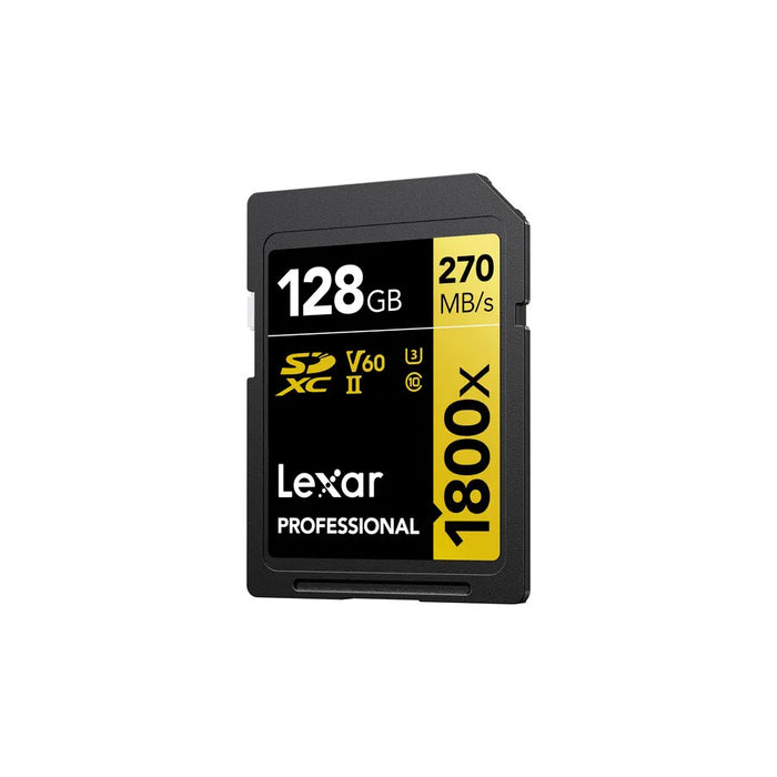 Lexar SDXC 128GB 270MB/S 1800x UHS-II (Gold Series)