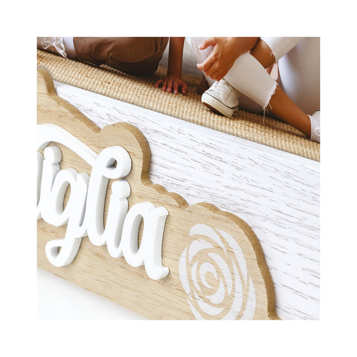 Cornice in legno "Famiglia" (15x20) - Art. EA3768 dettaglio