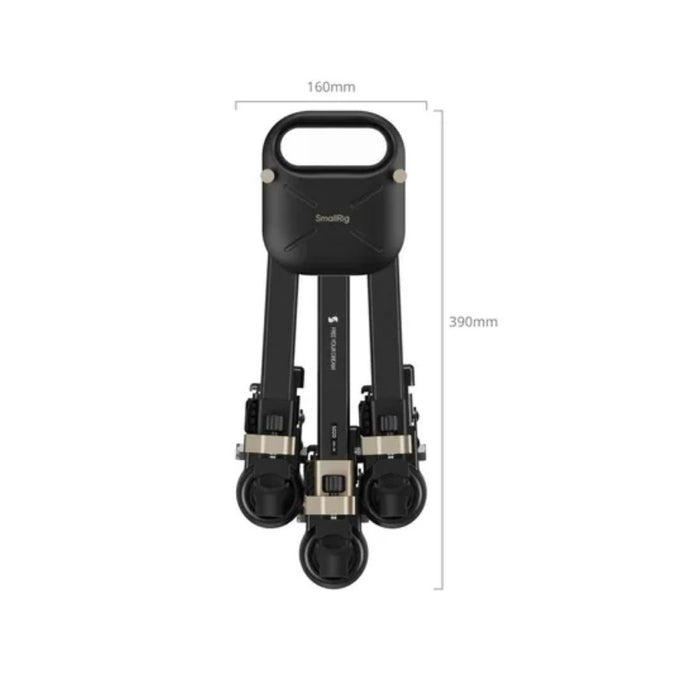 SmallRig quick-Lock Dolly (carrello per treppiedi)- Art. 5020 dmensioni