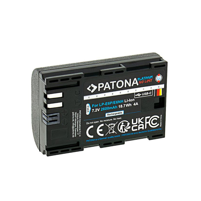 Patona batteria LP-E6P-E6NH 2600 mAh 7.2V