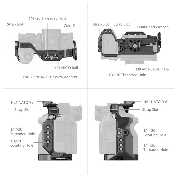 SmallRig 6024 HawkLock Quick Release Cage