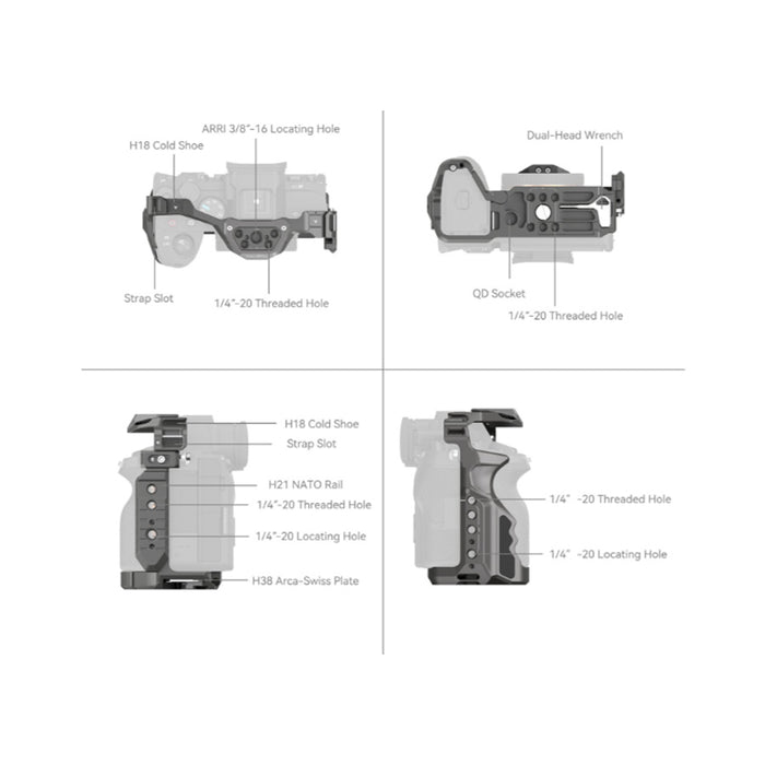 Smallrig HawkLock Quick Release Cage per Sony - Art. 4481 caratteristiche
