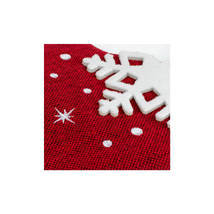 Calza natalizia in tessuto con foto (10x15) - Art. TT29