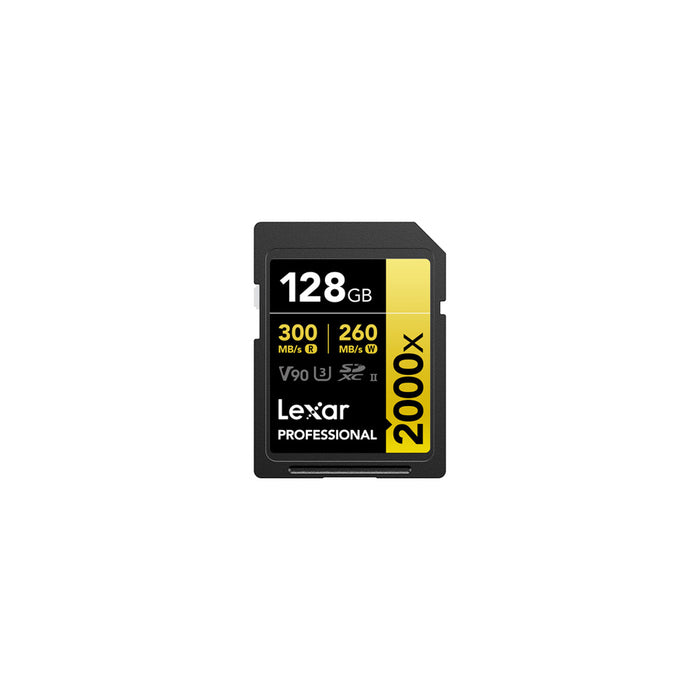 Lexar 128GB SDXC 2000X UHS-II GOLD