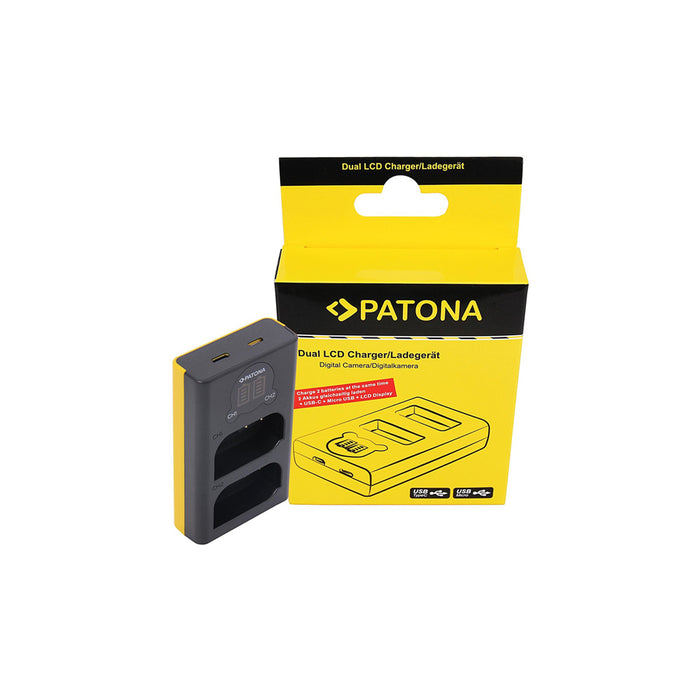 Patona Caricabatterie per Panasonic DMW-BLK22