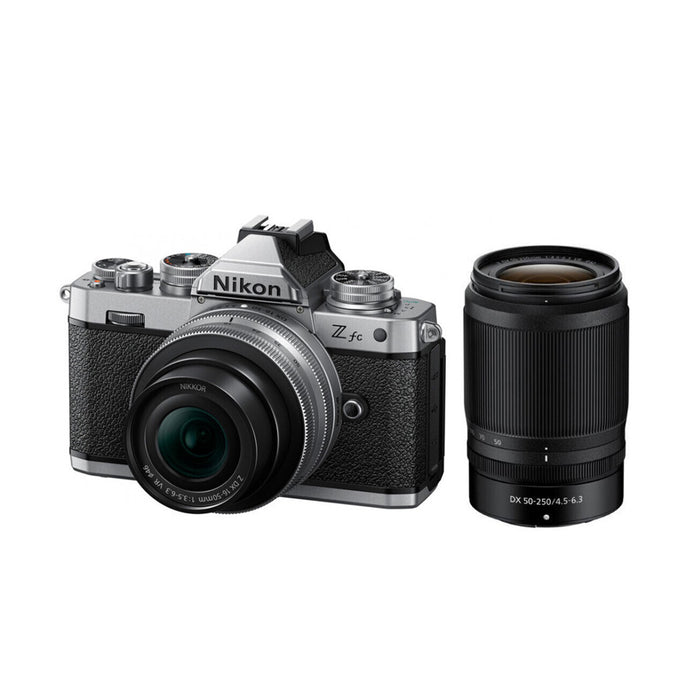 Nikon Z FC + Z DX 16-50 VR + Z DX 50-250mm VR + SD 64GB - Garanzia Nital Italia