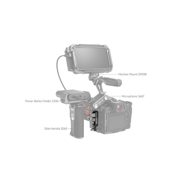 SmallRig “Black Mamba” HDMI & USB-C Cable Clamp for Canon EOS R5/R6/R5 C/R7 /R10 - Art. SR4272