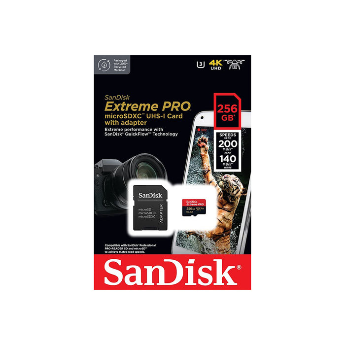 SanDisk MicroSD 256GB Extreme Pro