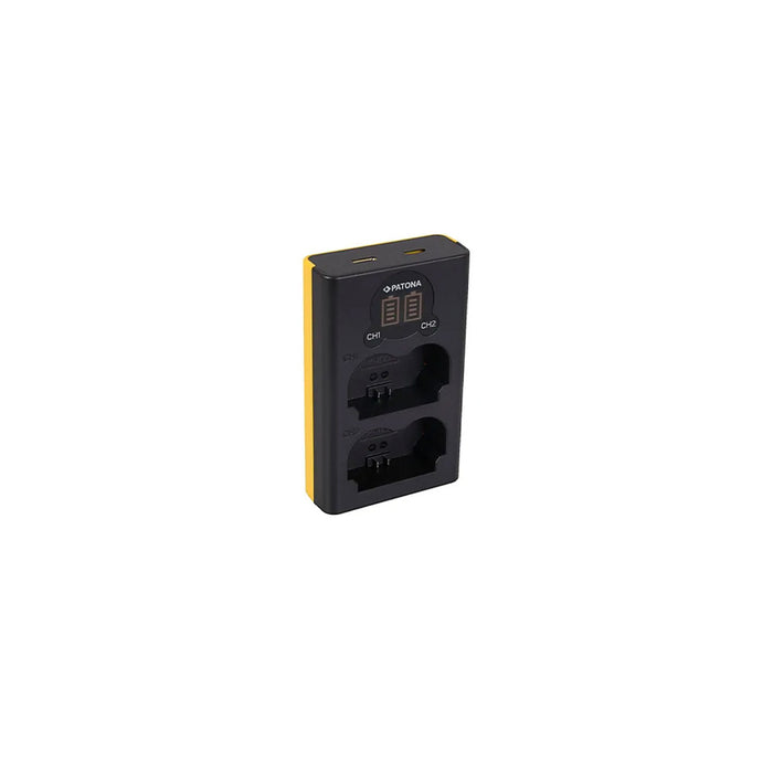 Patona caricabatterie doppio Dual LCD (per NP-W235)