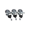 Meking 3 ruote frenate per stativo (22/25mm) - Art. MKN11036